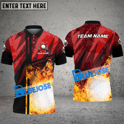 Frenzidea Golf Abstract Grunge Texture XX Customized Name, Team Name 3D Shirts (4 Colors)