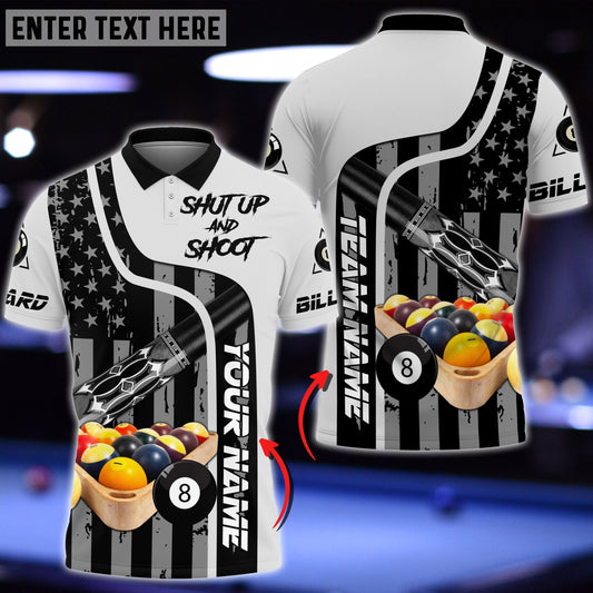 Frenzidea Billiards Expertise Personalized Name, Team Name 3D Shirt