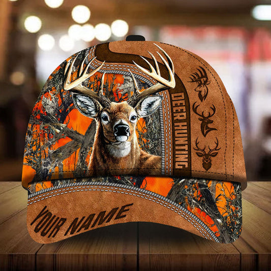 Frenzidea Premium Florapunk Black Camo Deer Hunting Personalized Cap
