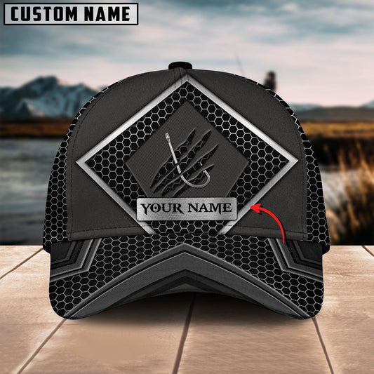 Frenzidea  Personalized Black Fishing Cap