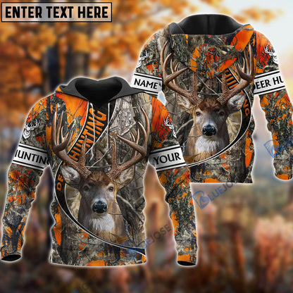 frenzidea The Premium Deer Hunting Camo Personalized Name 3D Shirt