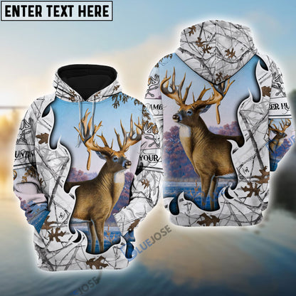 frenzidea Personalized Deer Hunting 3D Hoodie (3 Colors)