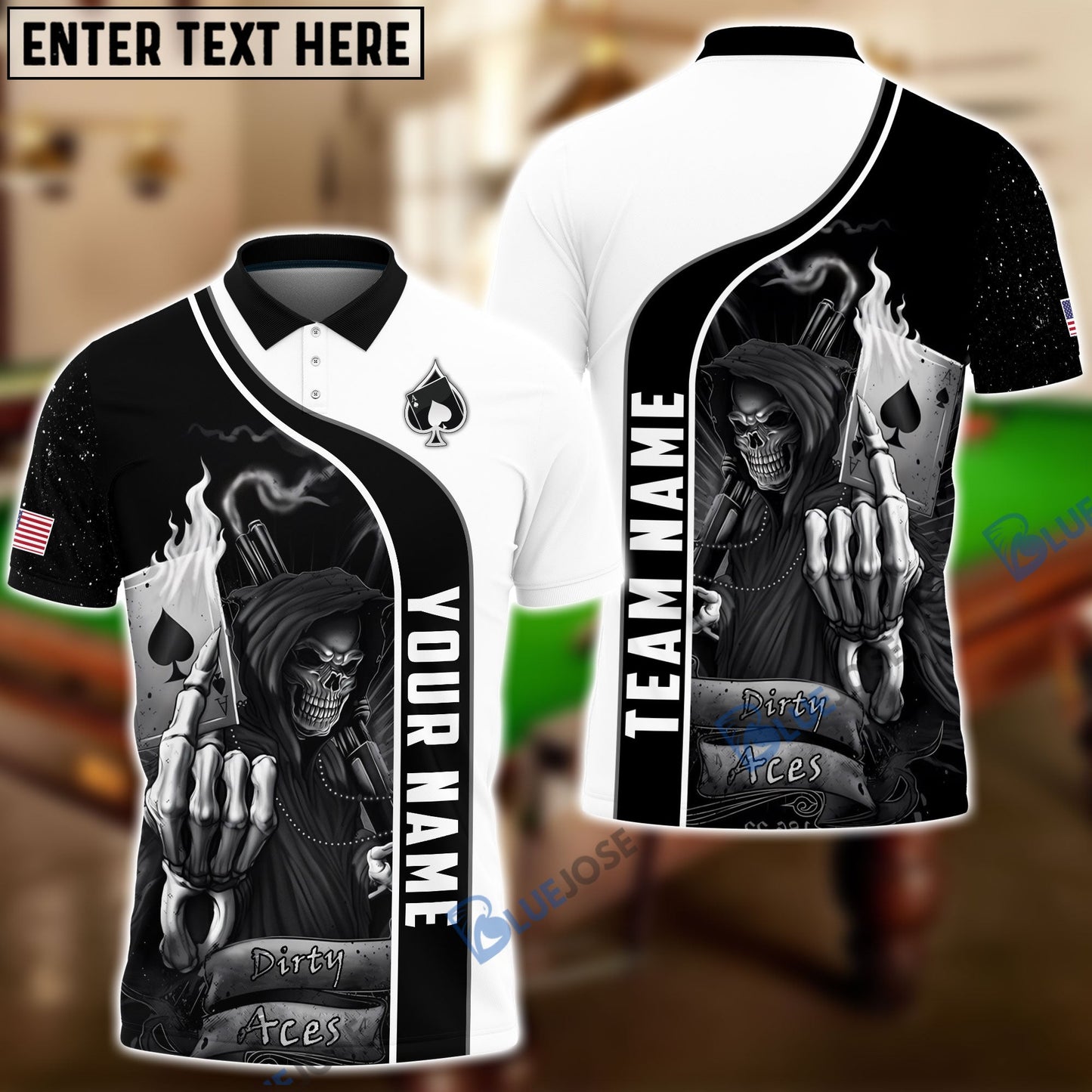 Frenzidea Aces Reaper Personalized Name, Team Name 3D Shirt