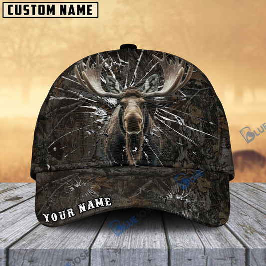 Frenzidea Moose Hunting Broken Pattern Personalized Cap