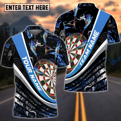 Frenzidea  Flaming Magma Darts Personalized Name, Team Name 3D Shirt (4 Colors)