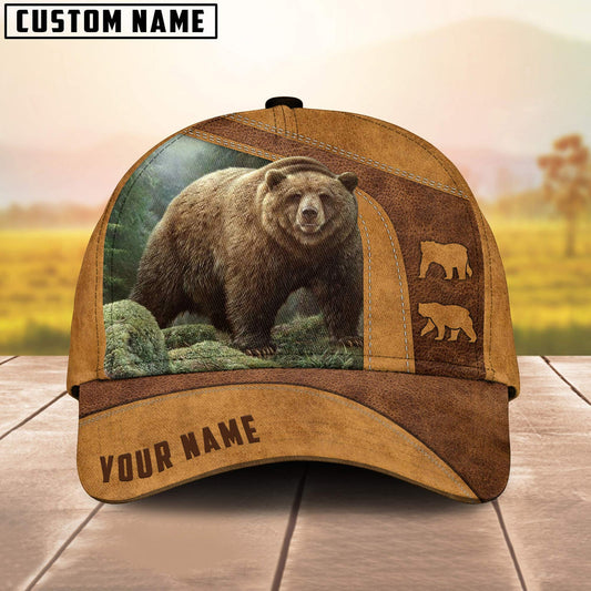 Frenzidea Bear Hunting Brown Personalized Cap