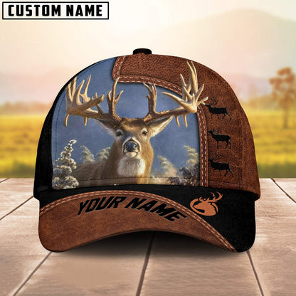 Frenzidea Deer Hunting Black N Brown Personalized Cap