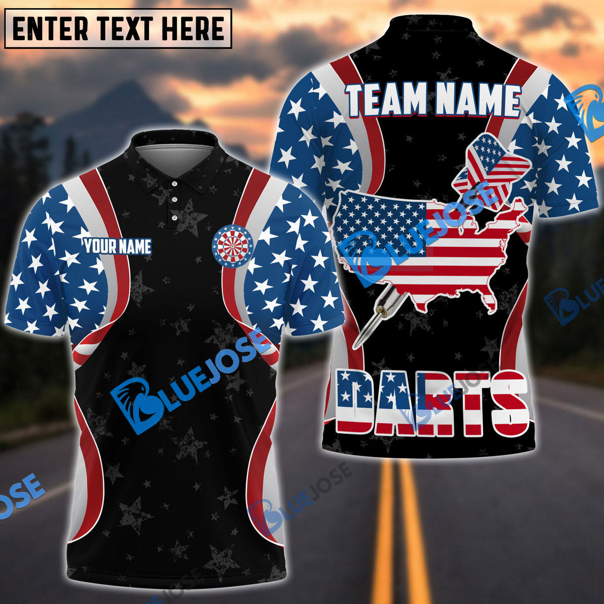 Frenzidea American Team Custom Darts Shirts And Team Name