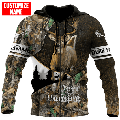Frenzidea Personalized Deer Hunting Camo Autunm 3D Shirts