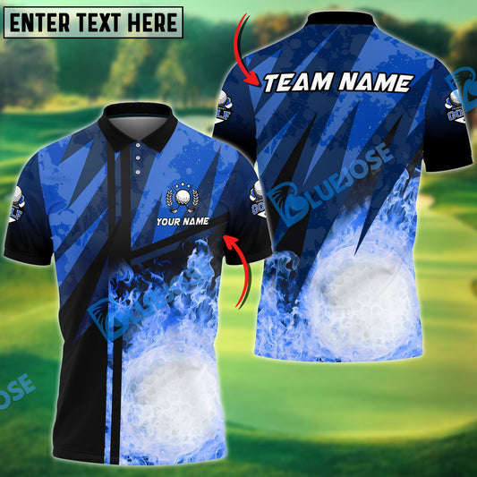 Frenzidea Golf Abstract Grunge Texture XX Customized Name, Team Name 3D Shirts (4 Colors)