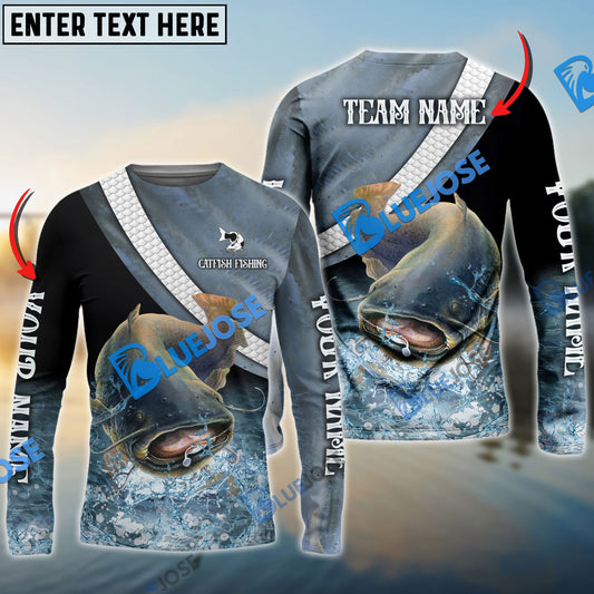 Frenzidea Catfish Fishing Skin Water Custom Name & Team Name 3D Shirts