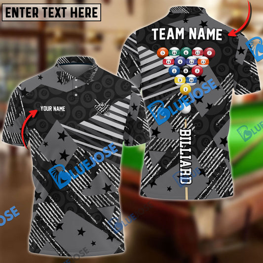 Frenzidea Billiards 8 American Pro Personalized Name, Team Name Shirt