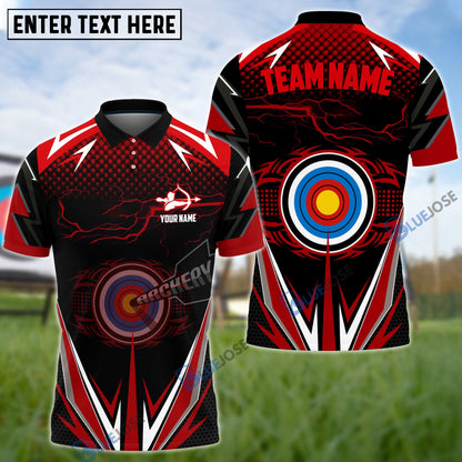 Frenzideas Thunder Archery Personalized Name Team Name 3D Shirt (4 Colors)