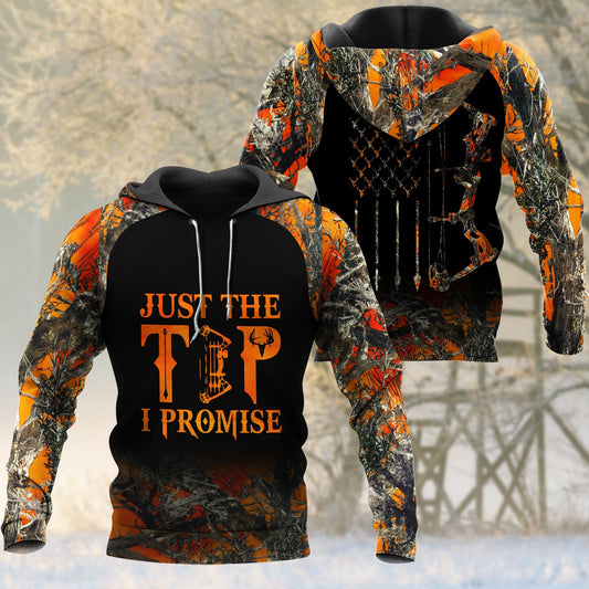 Frenzidea BowHunting Just The Tip I Promise Orange Camouflage Hunting Apparels