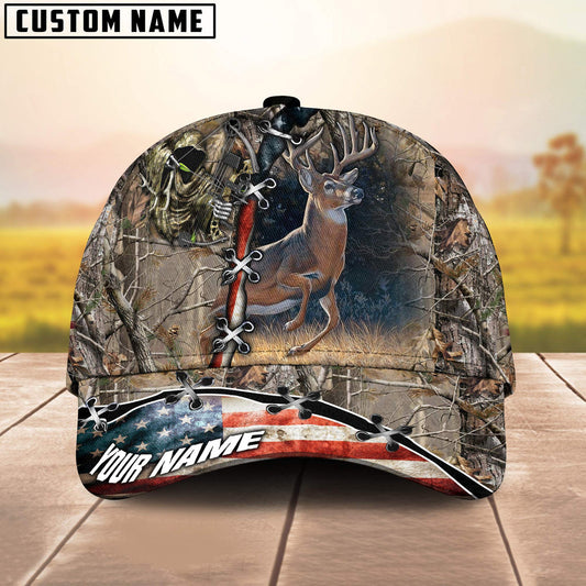 Frenzidea Deer Hunting American Personalized Cap