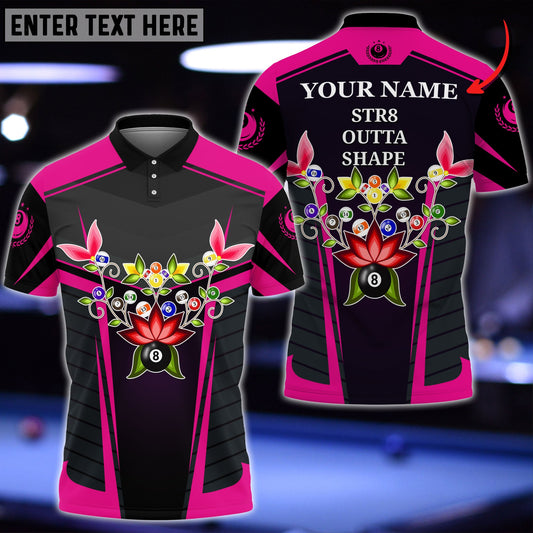 Frenzidea Billiards Str8 Outta Shape Personalized Shirt