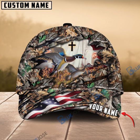 frenzidea Colorful God America Hunting Duck Multicolor Personalized Cap