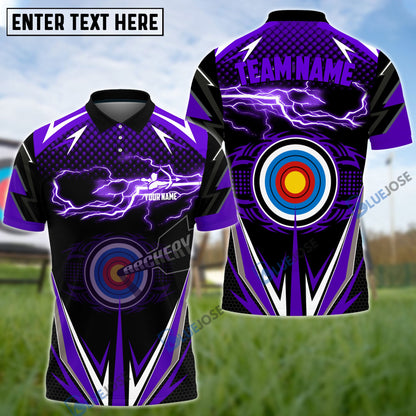 Frenzideas Thunder Archery Personalized Name Team Name 3D Shirt (4 Colors)