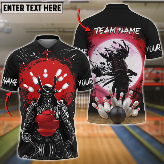 frenzidea Bowling And Pins Samurai Showdown Customized Name 3D Shirt (4 Colors)